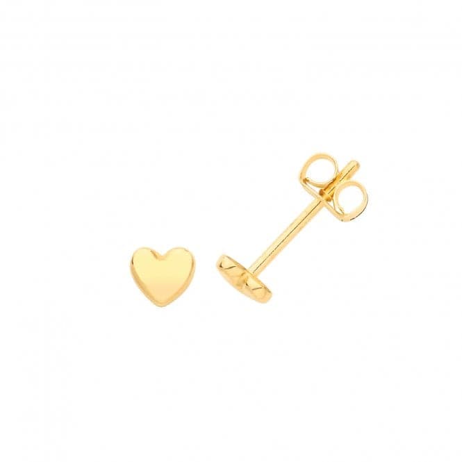 9ct Yellow Gold Heart Studs ES673Acotis Gold JewelleryES673