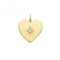 9ct Yellow Gold Heart With Single Zirconia Charm PN1167Acotis Gold JewelleryPN1167