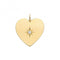 9ct Yellow Gold Heart With Single Zirconia Charm PN1168Acotis Gold JewelleryPN1168