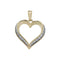 9ct Yellow Gold Heart Zirconia Pendant PN1005Acotis Gold JewelleryPN1005