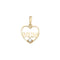 9ct Yellow Gold Heart Zirconia Pendant PN1049Acotis Gold JewelleryPN1049