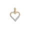 9ct Yellow Gold Heart Zirconia Pendant PN812Acotis Gold JewelleryPN812