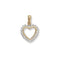 9ct Yellow Gold Heart Zirconia Pendant PN813Acotis Gold JewelleryPN813
