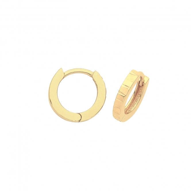 9ct Yellow Gold Hinged Dc Earrings ER019 - 08Acotis Gold JewelleryER019 - 08