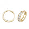 9ct Yellow Gold Hinged Zirconia Earrings ER1081Acotis Gold JewelleryER1081
