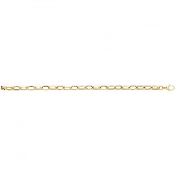 9ct Yellow Gold Hollow Bracelet BR675Acotis Gold JewelleryBR675
