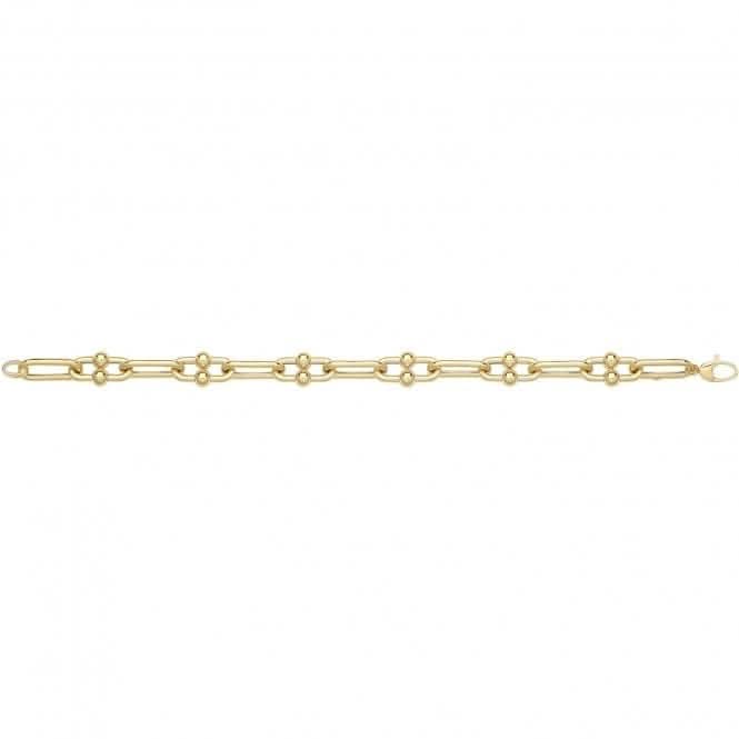 9ct Yellow Gold Hollow Bracelet BR676Acotis Gold JewelleryBR676