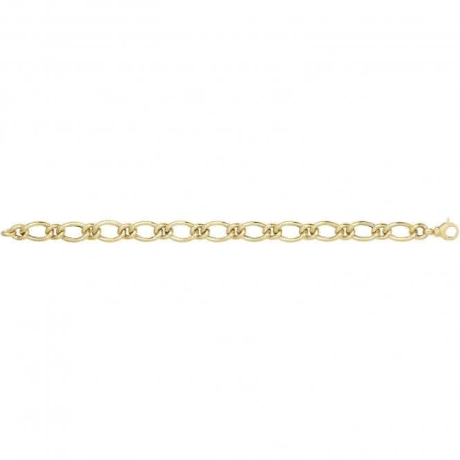 9ct Yellow Gold Hollow Bracelet BR679Acotis Gold JewelleryBR679