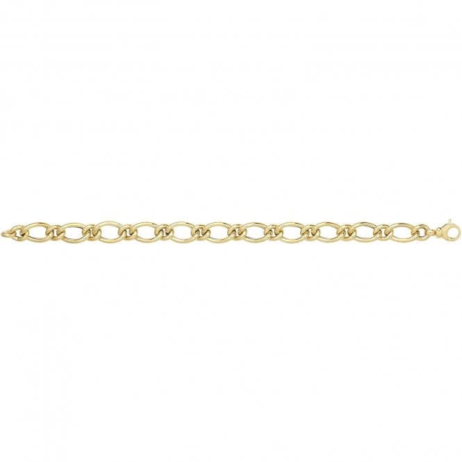 9ct Yellow Gold Hollow Bracelet BR679Acotis Gold JewelleryBR679