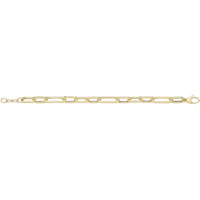 9ct Yellow Gold Hollow Bracelet BR680Acotis Gold JewelleryBR680