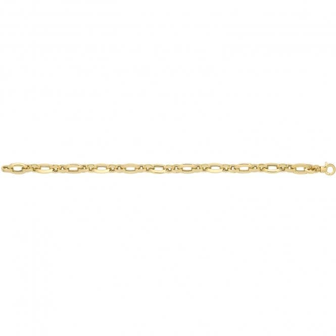 9ct Yellow Gold Hollow Bracelet BR686Acotis Gold JewelleryBR686