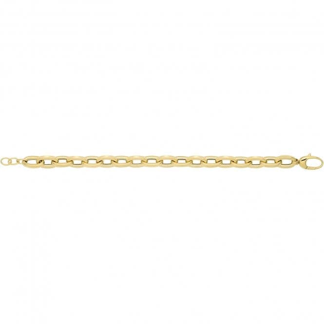 9ct Yellow Gold Hollow Bracelet BR692Acotis Gold JewelleryBR692