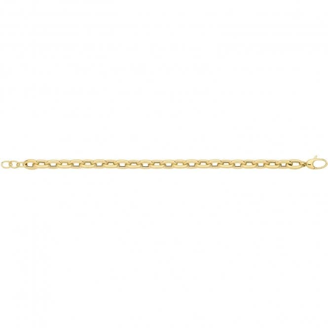 9ct Yellow Gold Hollow Bracelet BR693Acotis Gold JewelleryBR693