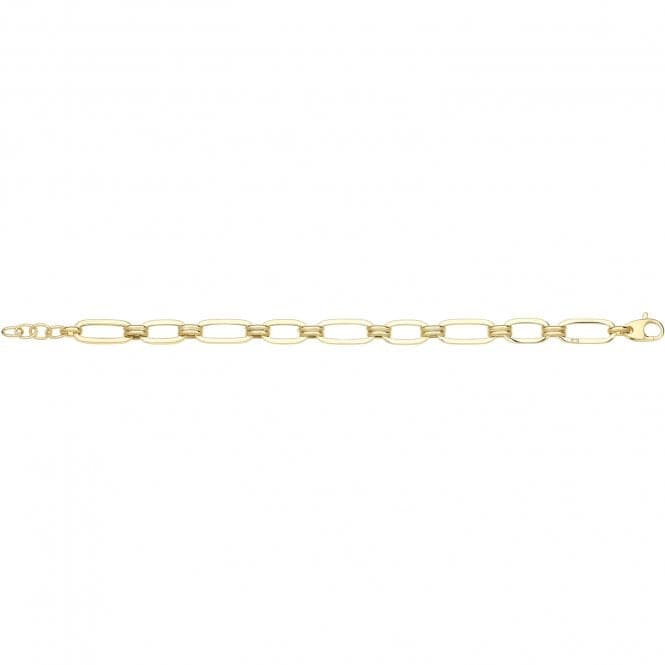 9ct Yellow Gold Hollow Bracelet NK447BAcotis Gold JewelleryNK447B