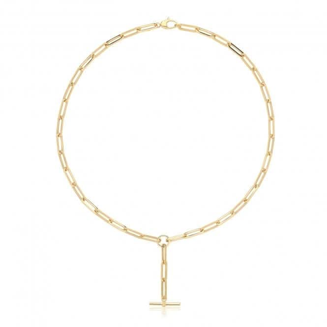 9ct Yellow Gold Hollow Necklace NK450Acotis Gold JewelleryNK450