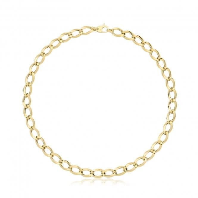 9ct Yellow Gold Hollow Necklace NK456Acotis Gold JewelleryNK456