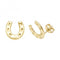 9ct Yellow Gold Horseshoe Stud Earrings ES576Acotis Gold JewelleryES576