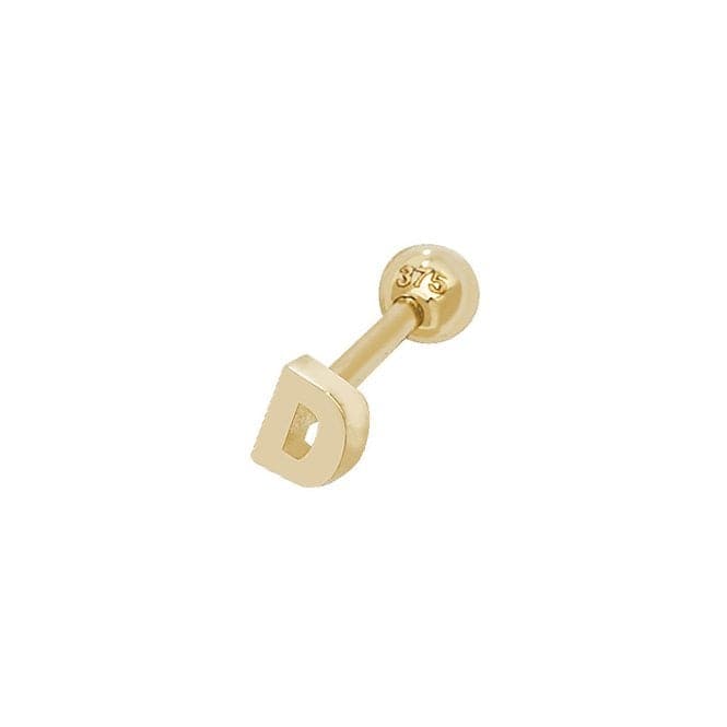 9ct Yellow Gold Initial Cartilage 6mm Post Stud ES940/DAcotis Gold JewelleryES940/D