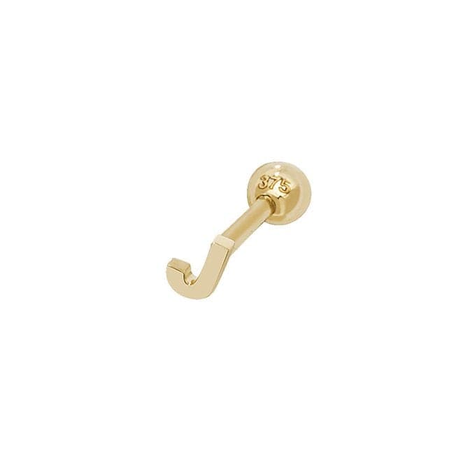 9ct Yellow Gold Initial Cartilage 6mm Post Stud ES940/JAcotis Gold JewelleryES940/J