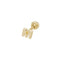 9ct Yellow Gold Initial Cartilage 6mm Post Stud ES940/MAcotis Gold JewelleryES940/M