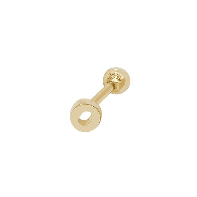 9ct Yellow Gold Initial Cartilage 6mm Post Stud ES940/OAcotis Gold JewelleryES940/O