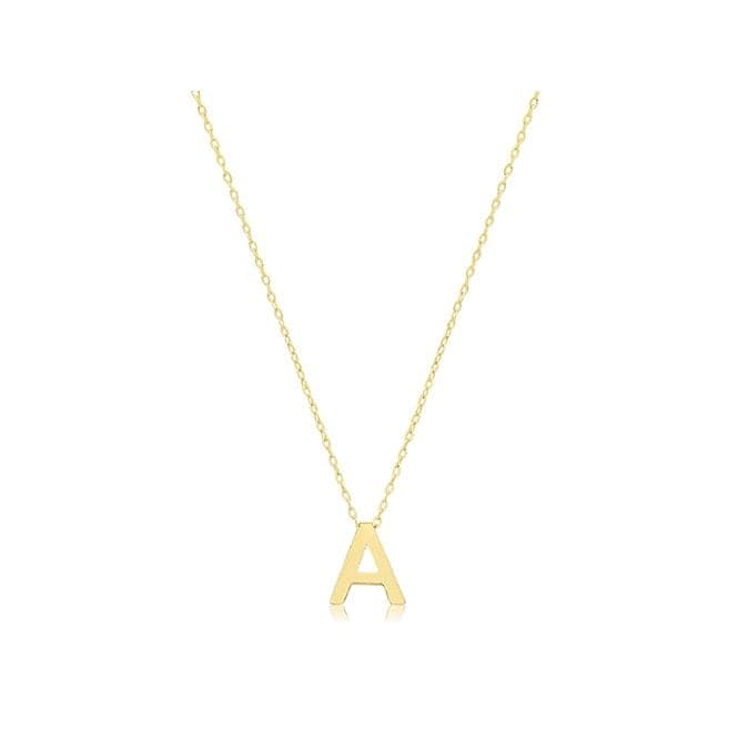 9ct Yellow Gold Initial Necklace NK435/AAcotis Gold JewelleryNK435/A