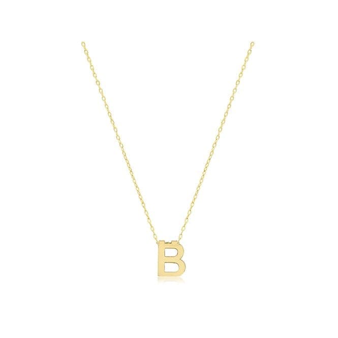 9ct Yellow Gold Initial Necklace NK435/BAcotis Gold JewelleryNK435/B