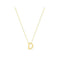 9ct Yellow Gold Initial Necklace NK435/DAcotis Gold JewelleryNK435/D