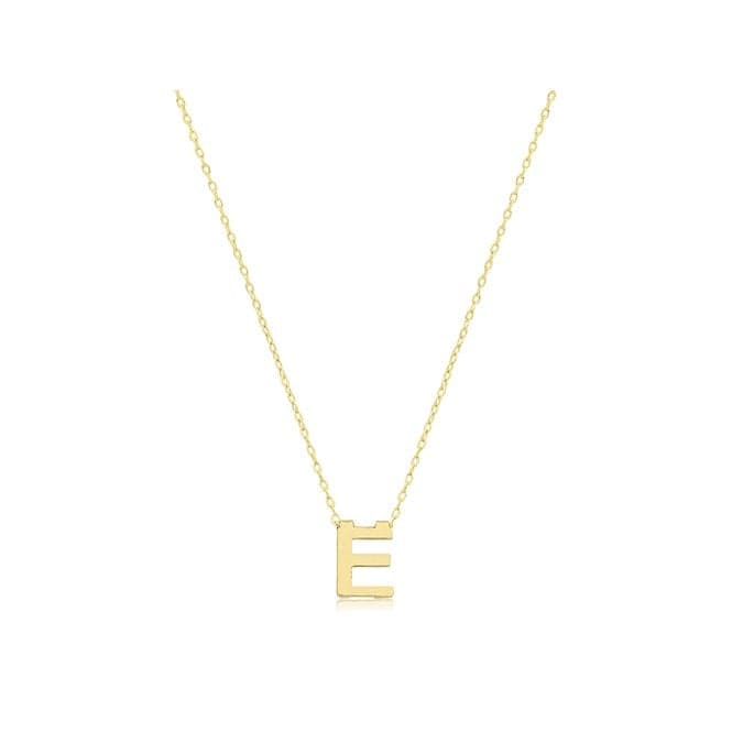 9ct Yellow Gold Initial Necklace NK435/EAcotis Gold JewelleryNK435/E