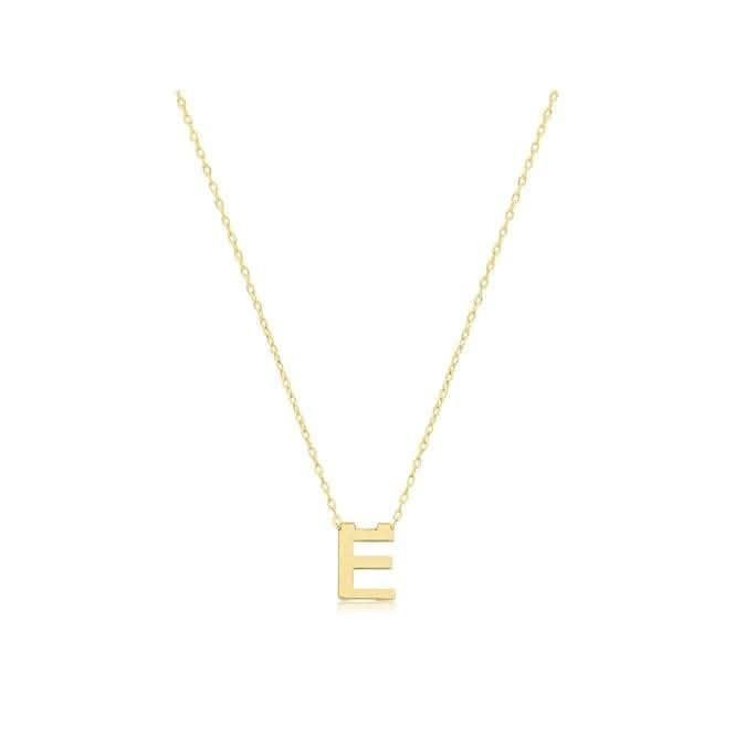 9ct Yellow Gold Initial Necklace NK435/EAcotis Gold JewelleryNK435/E