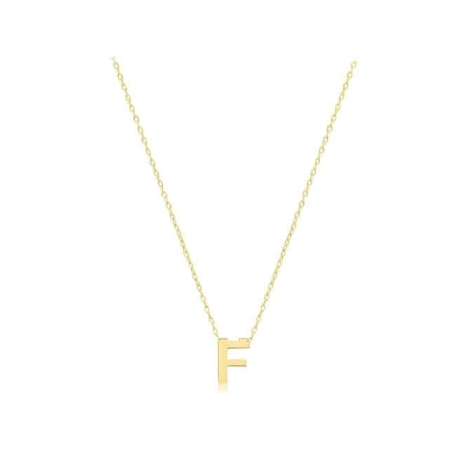 9ct Yellow Gold Initial Necklace NK435/FAcotis Gold JewelleryNK435/F