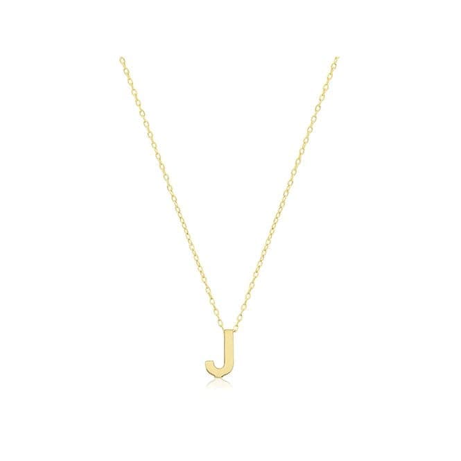 9ct Yellow Gold Initial Necklace NK435/JAcotis Gold JewelleryNK435/J