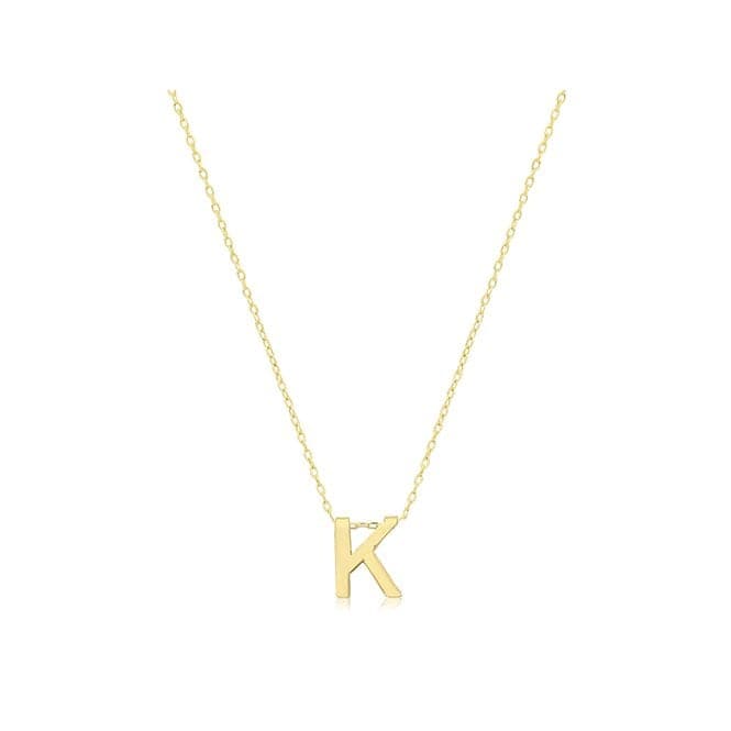 9ct Yellow Gold Initial Necklace NK435/KAcotis Gold JewelleryNK435/K