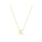 9ct Yellow Gold Initial Necklace NK435/KAcotis Gold JewelleryNK435/K