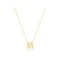 9ct Yellow Gold Initial Necklace NK435/MAcotis Gold JewelleryNK435/M