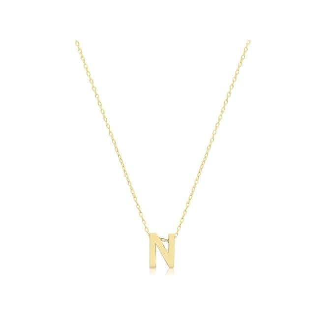 9ct Yellow Gold Initial Necklace NK435/NAcotis Gold JewelleryNK435/N