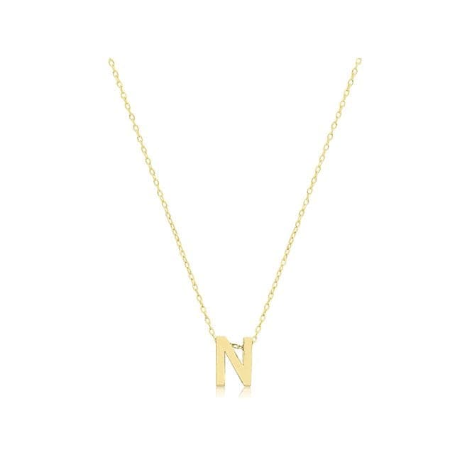 9ct Yellow Gold Initial Necklace NK435/NAcotis Gold JewelleryNK435/N