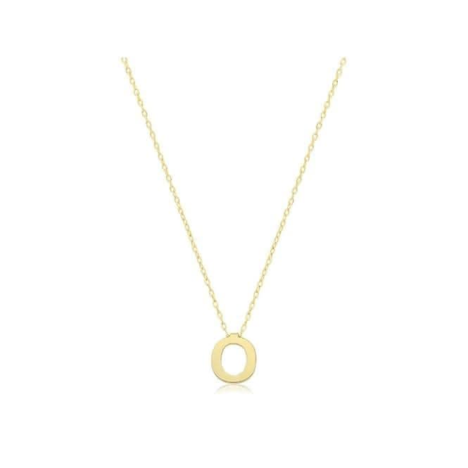 9ct Yellow Gold Initial Necklace NK435/OAcotis Gold JewelleryNK435/O