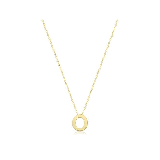 9ct Yellow Gold Initial Necklace NK435/OAcotis Gold JewelleryNK435/O