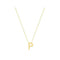 9ct Yellow Gold Initial Necklace NK435/PAcotis Gold JewelleryNK435/P
