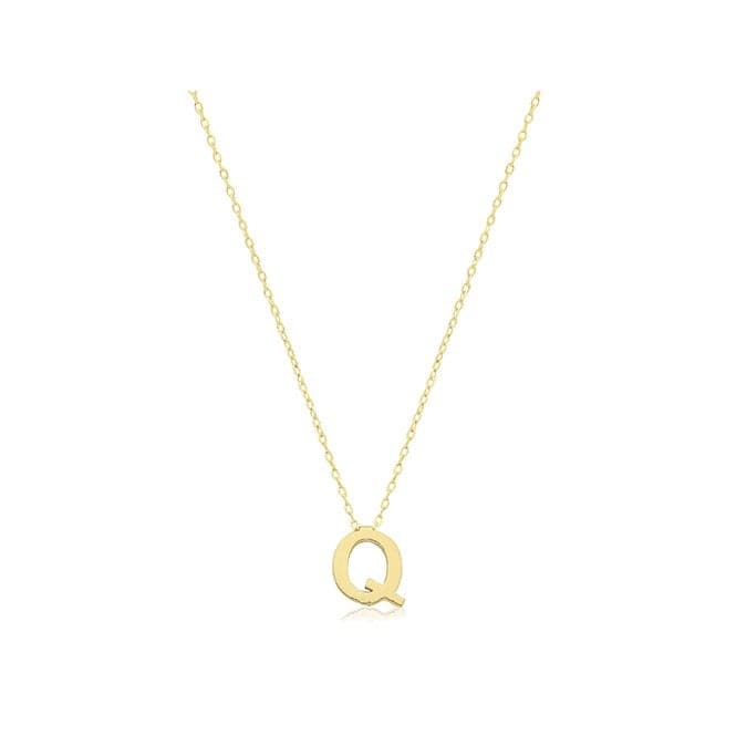 9ct Yellow Gold Initial Necklace NK435/QAcotis Gold JewelleryNK435/Q