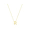 9ct Yellow Gold Initial Necklace NK435/RAcotis Gold JewelleryNK435/R