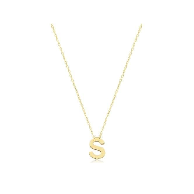 9ct Yellow Gold Initial Necklace NK435/SAcotis Gold JewelleryNK435/S
