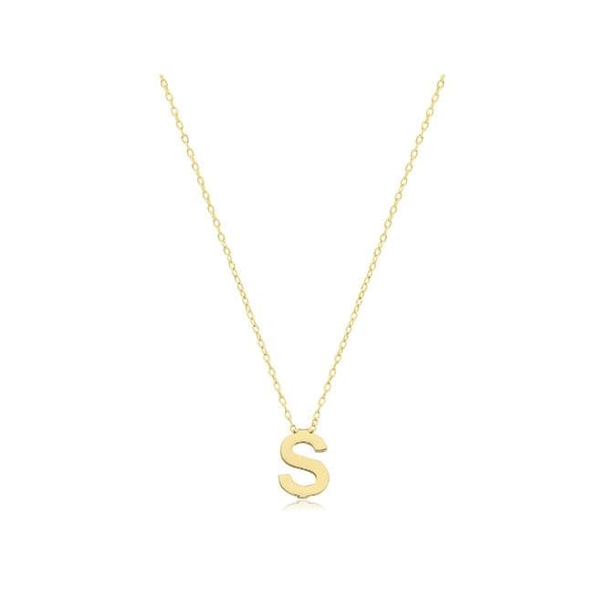 9ct Yellow Gold Initial Necklace NK435/SAcotis Gold JewelleryNK435/S