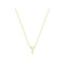 9ct Yellow Gold Initial Necklace NK435/TAcotis Gold JewelleryNK435/T