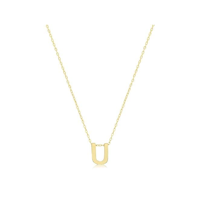 9ct Yellow Gold Initial Necklace NK435/UAcotis Gold JewelleryNK435/U