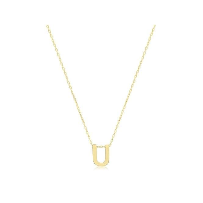 9ct Yellow Gold Initial Necklace NK435/UAcotis Gold JewelleryNK435/U