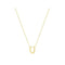 9ct Yellow Gold Initial Necklace NK435/UAcotis Gold JewelleryNK435/U