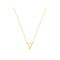 9ct Yellow Gold Initial Necklace NK435/VAcotis Gold JewelleryNK435/V