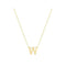 9ct Yellow Gold Initial Necklace NK435/WAcotis Gold JewelleryNK435/W